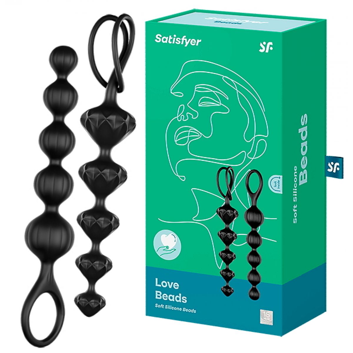 Набор анальных цепочек Satisfyer Love Beads черные