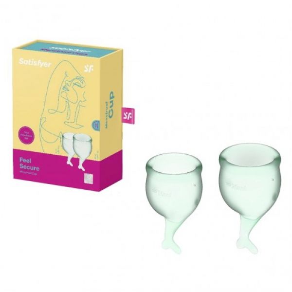 Набор менструальных чаш Satisfyer Feel secure Menstrual Cup (Transparent)