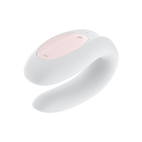Стимулятор для пар Satisfyer Partner Double Joy с возможностью управления через смартфон белый