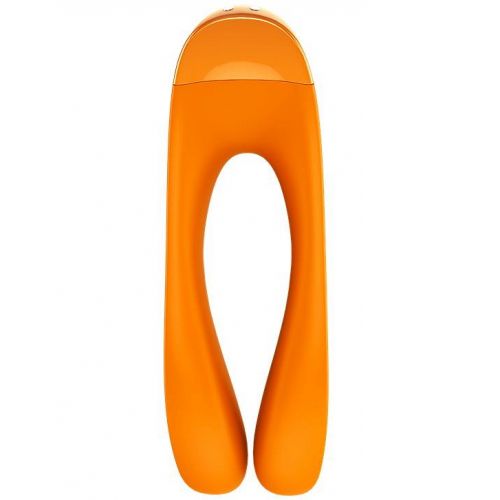Универсальный перезаряжаемый вибростимулятор Satisfyer Candy Cane оранжевый