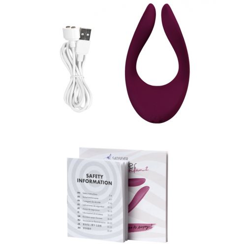 Многофункциональный вибратор для пар Satisfyer Endless Joy малиновый ДЕФОРМИРОВАННАЯ УПАКОВКА