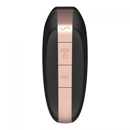 Бесконтактный стимулятор клитора Satisfyer Love Triangle с управлением через смартфон черный