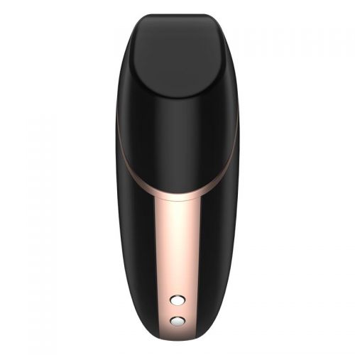 Бесконтактный стимулятор клитора Satisfyer Love Triangle с управлением через смартфон черный