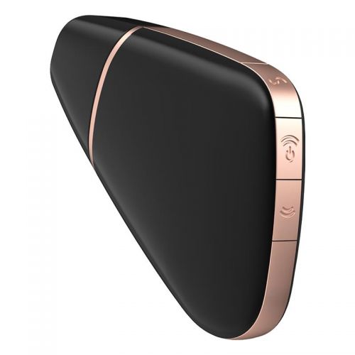 Бесконтактный стимулятор клитора Satisfyer Love Triangle с управлением через смартфон черный