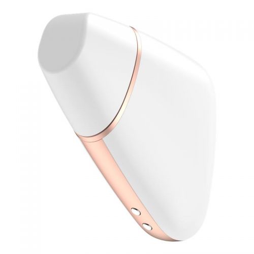 Бесконтактный стимулятор клитора Satisfyer Love Triangle с управлением через смартфон белый