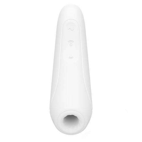 Вакуумный стимулятор Satisfyer Curvy 1+ White с дистанционном управлением