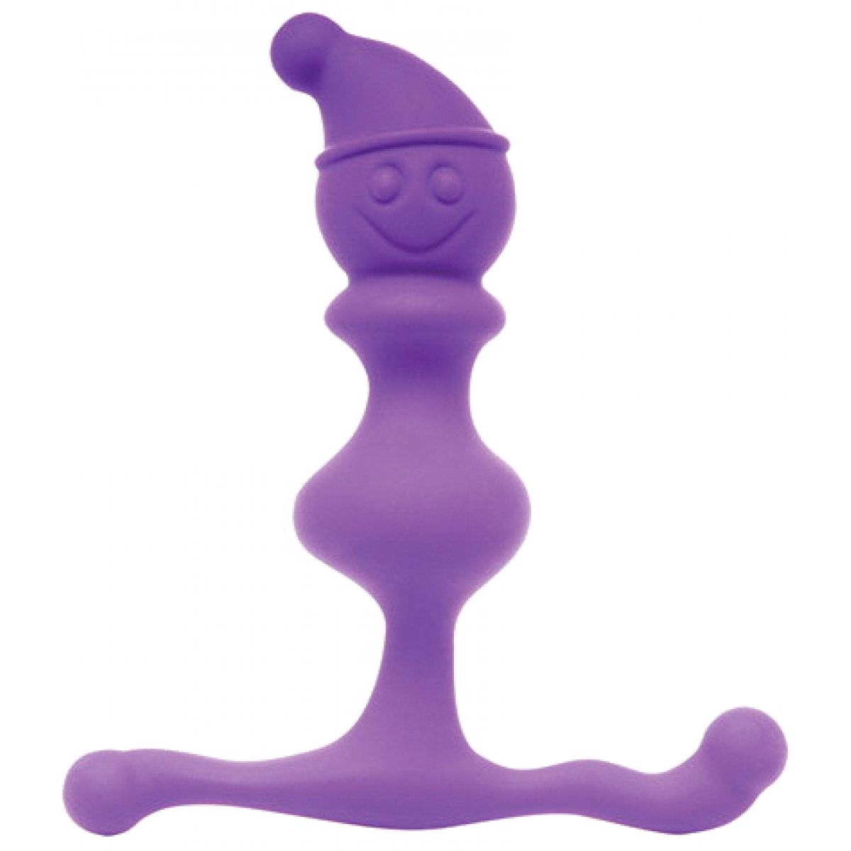 Анальный стимулятор в форме гномика Jack in the Crack фиолетовый