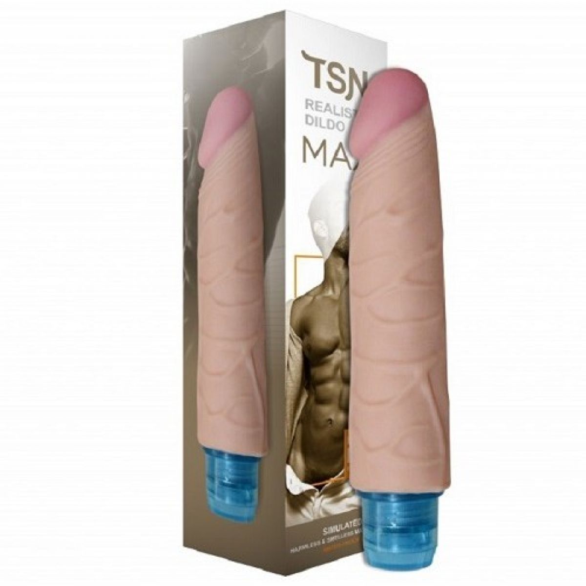 Вибратор реалистичный Max телесный 17,5 х 3,6 см