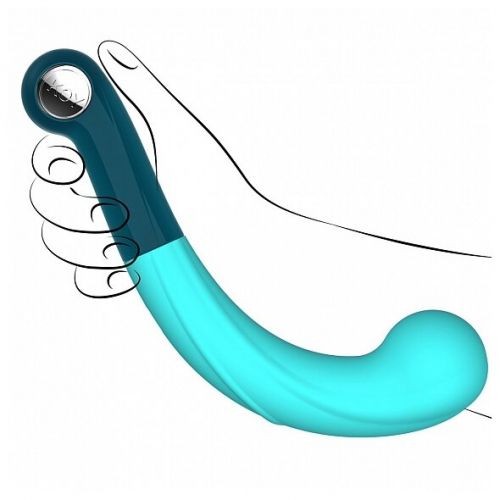 Массажер точки G из стекла и силкона Comet G-Spot Key By Jopen 20 см