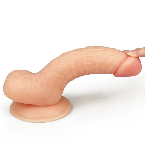 Реалистичный фаллоимитатор на присоске The Ultra Soft Dude 18 см