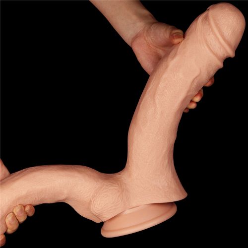 Огромный двойной фаллос на присоске Lovetoy Realistic Mega Double Dildo 33 см
