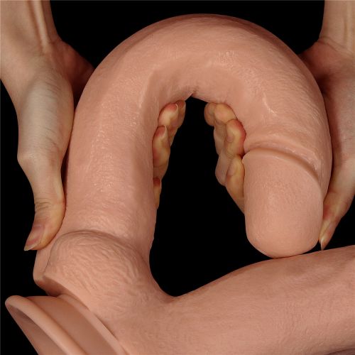 Огромный двойной фаллос на присоске Lovetoy Realistic Mega Double Dildo 33 см