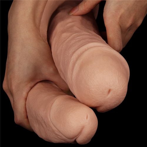 Огромный двойной фаллос на присоске Lovetoy Realistic Mega Double Dildo 33 см