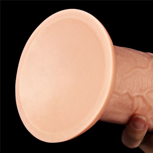 Большой фаллос без мошонки на присоске Lovetoy Realistic Long Dildo 28 см