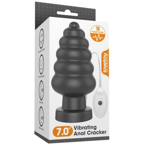 Большая анальная пробка с вибрацией King Sized Vibrating Anal Cracker 18 см