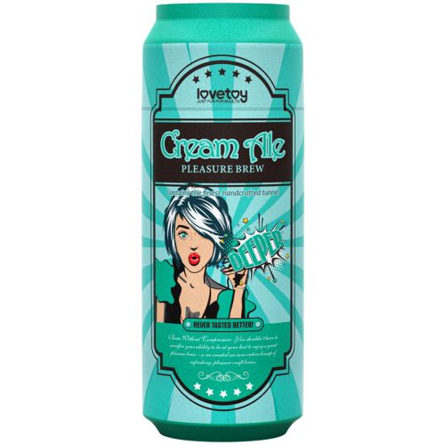 Мастурбатор-ротик в форме пивной банки Pleasure Brew Cream Ale