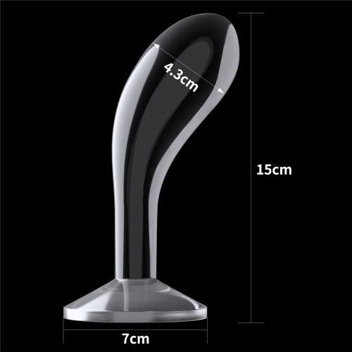 Прозрачный стимулятор простаты Lovetoy Flawless Clear Prostate Plug 15 см