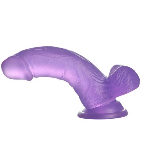 Фаллос Jelly Studs Crystal Dildo Small 16 см, фиолетовый