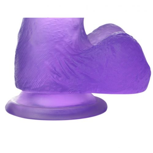 Фаллос Jelly Studs Crystal Dildo Small 16 см, фиолетовый