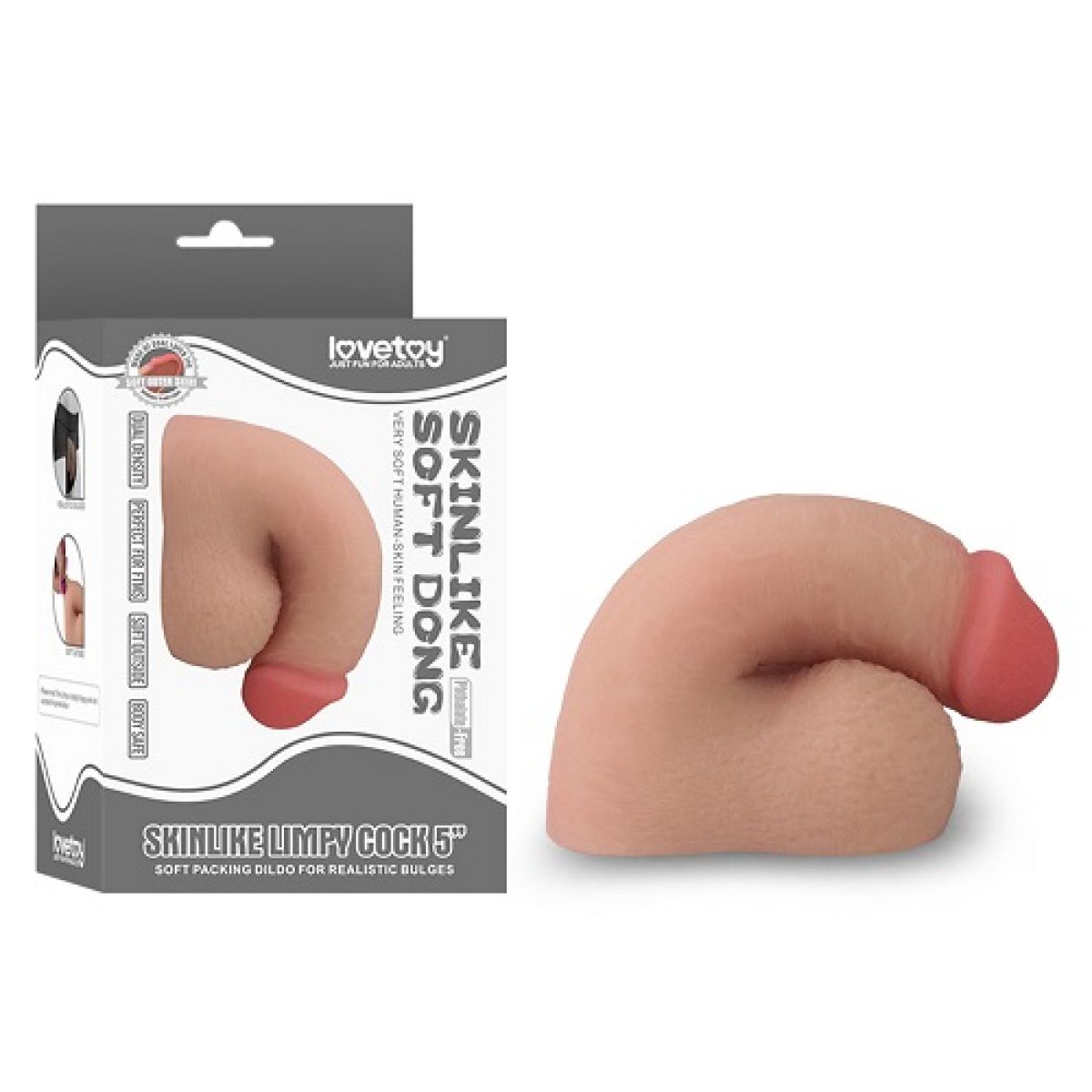 Фаллос для ношения Skinlike Limpy Cock 5 In