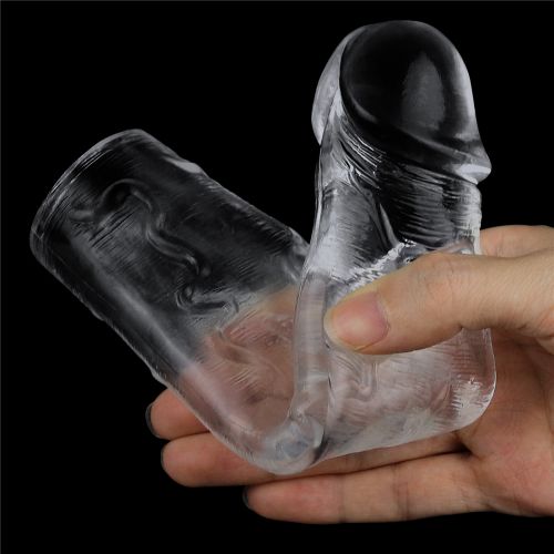 Прозрачная насадка на пенис Flawless Clear Penis Sleeve + 5 см к длине