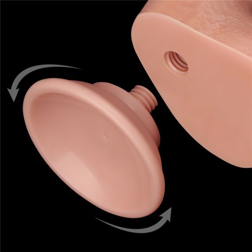 Реалистичный фаллоимитатор с эффектом двойной кожи Lovetoy Sliding-Skin Dual Layer Dong 20 см