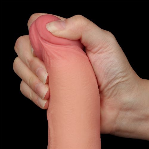 Реалистичный фаллоимитатор с эффектом двойной кожи Lovetoy Sliding-Skin Dual Layer Dong 20 см