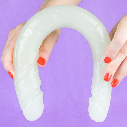 Двухголовый фаллоимитатор светящийся в темноте Lumino Play Double Dildo 37 см
