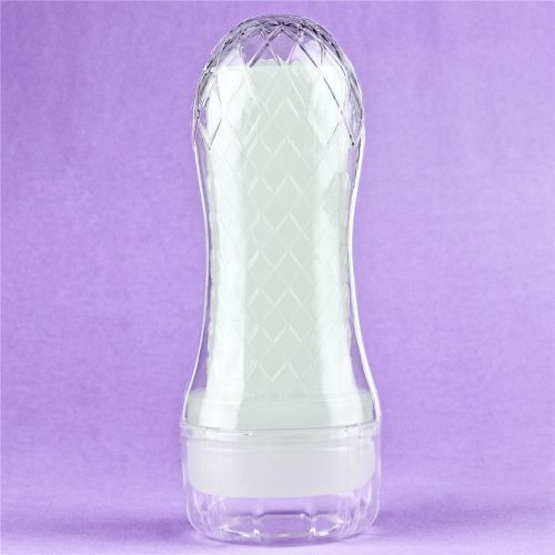 Прозрачный мастурбатор светящийся в темноте Lumino Play Ribbed Masturbator
