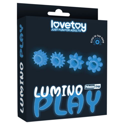 Набор из 4 светящихся в темноте эрекционных колец Lumino Play