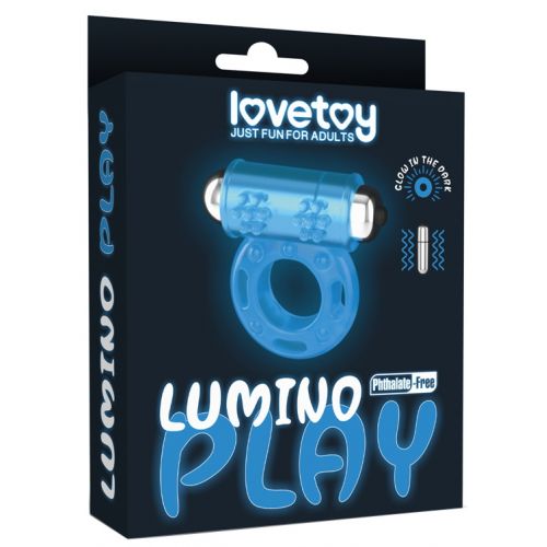 Эрекционное виброкольцо светящееся в темноте Lumino Play Vibrating Penis Ring