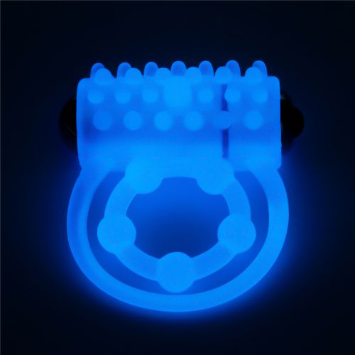 Двойное виброкольцо светящееся в темноте Lumino Play Vibrating Penis Ring