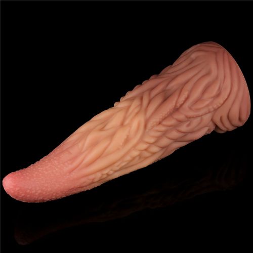Фаллос-язычок с рельефным стволом Lovetoy Nature Cock Tongue 25 см