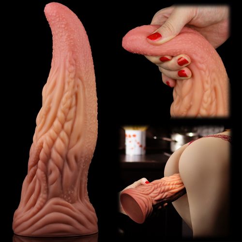 Фаллос-язычок с рельефным стволом Lovetoy Nature Cock Tongue 25 см