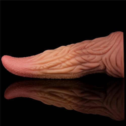 Фаллос-язычок с рельефным стволом Lovetoy Nature Cock Tongue 25 см