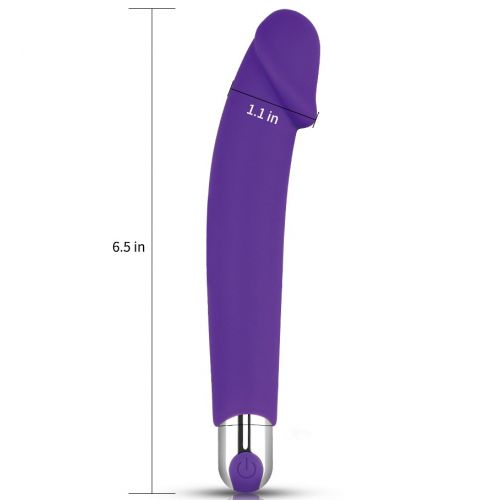 Классический перезаряжаемый вибратор IJoy Silicone Dildo 