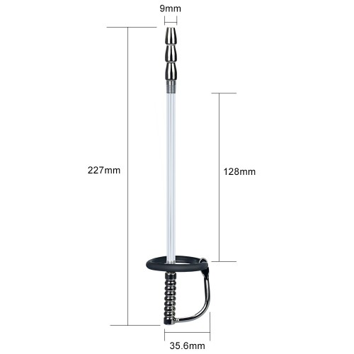 Уретральный буж-катетер Through Hole Penis Plug With Glans Ring