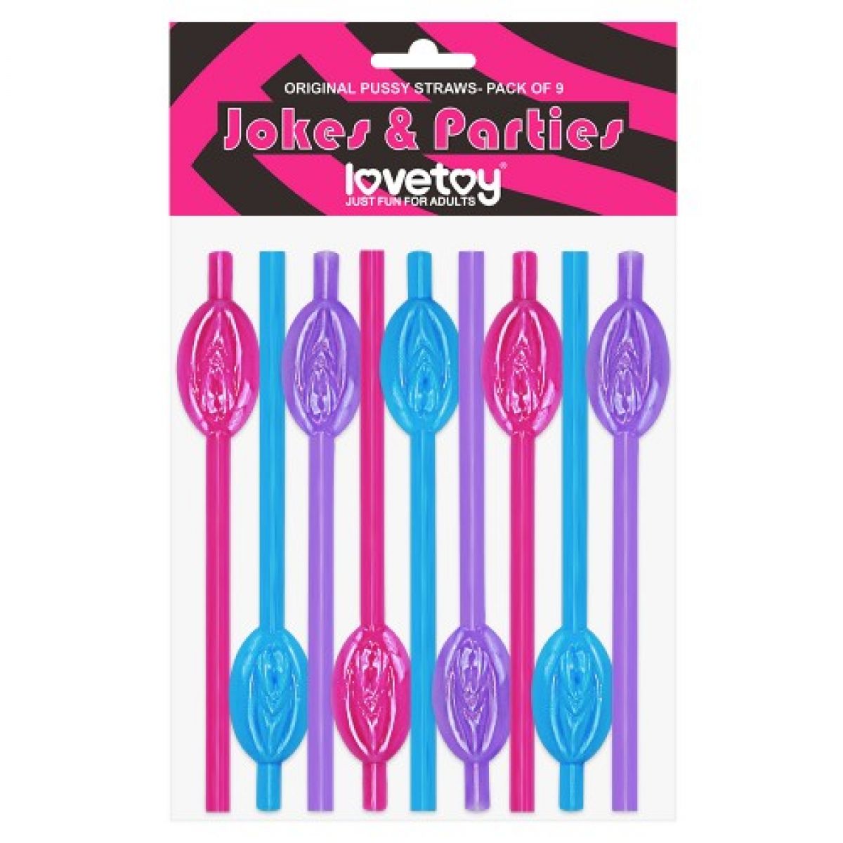 Трубочки разноцветные Original Pussy Straws – Pack of 9