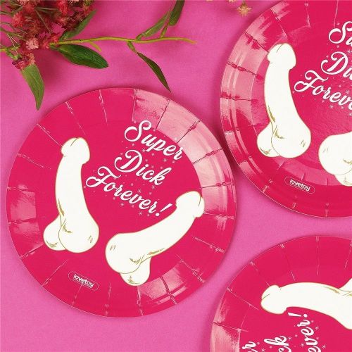 Бумажные тарелки Super Dick Forever 6 шт