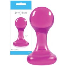 Анальная пробка на присоске Luna Balls S розовая
