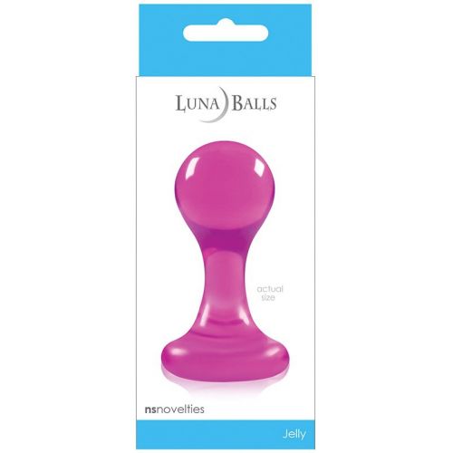Анальная пробка на присоске Luna Balls S розовая