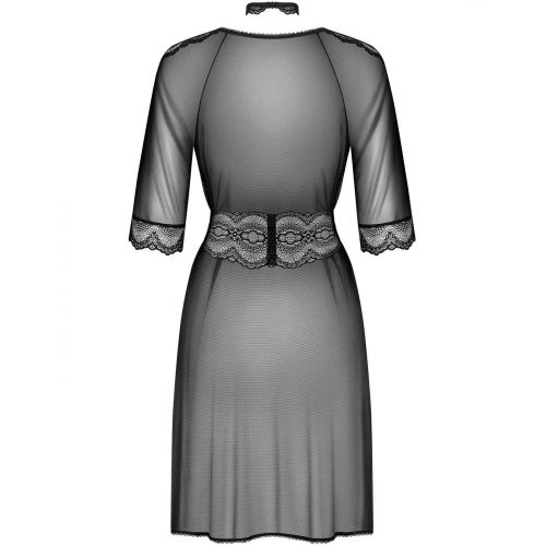 Прозрачный пеньюар с чокером Lucita S/M