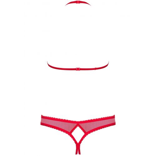 Пикантный открытый красный комплект S/M