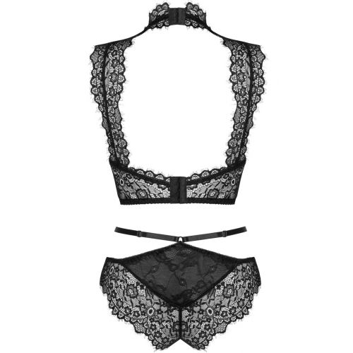 Сексуальный кружевной комплект со стрепами Obsidian S/M