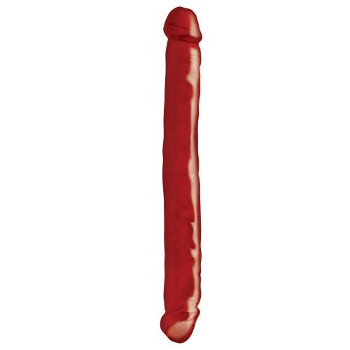 Двухсторонний фаллоимитатор Basix Rubber Works 12 in Double Dong Red