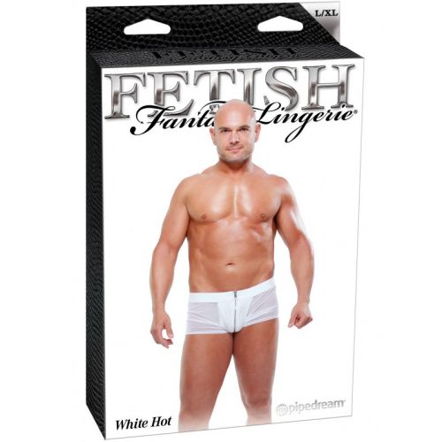 Мужские боксеры на молнии Fetish White Hot L/XL