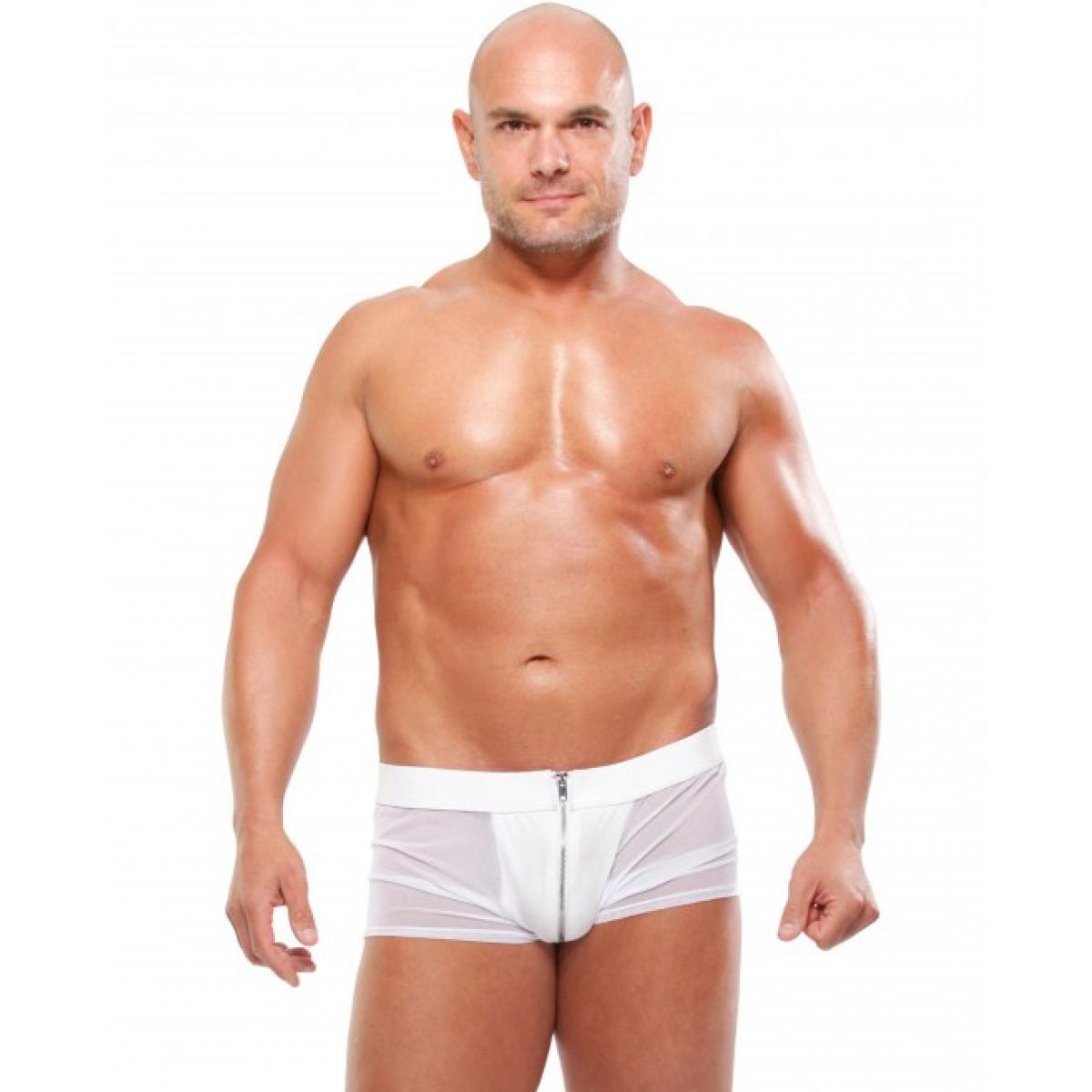 Мужские боксеры на молнии Fetish White Hot L/XL