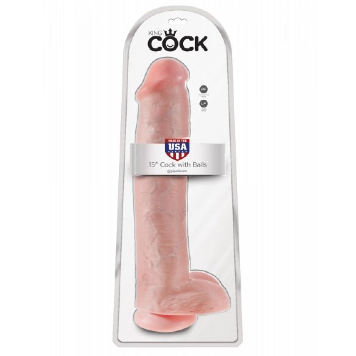 Фаллоимитатор на присоской King Cock 15 Cock with Balls