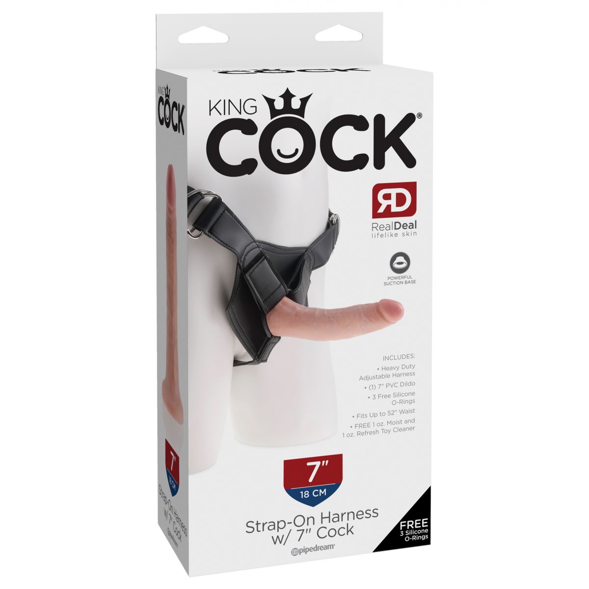 Страпон на виниловых трусиках King Cock Strap-on Harness 7 in Cock