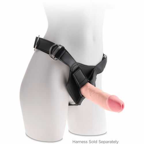 Большой фаллоимитатор без мошонки на присоске King Cock Plus Triple Density 25 см